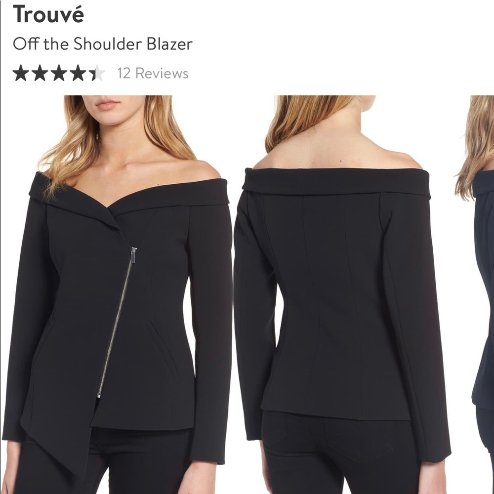 Trouvè off the shoulder blazer